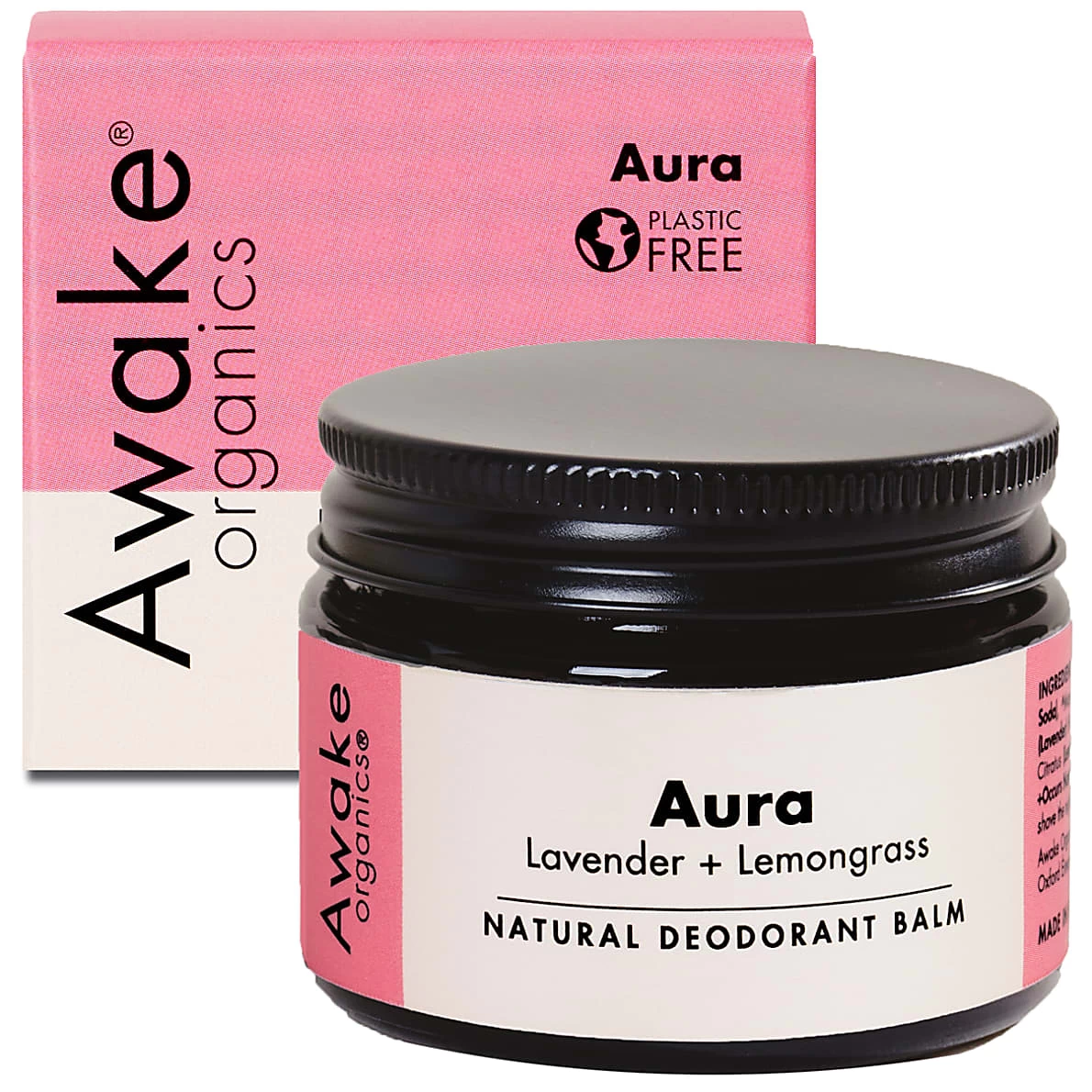 Awake Organics Aura Natural Deodorant Balm - Lavender & Lemongrass 1 Awake Organics Aura Natural Deodorant Balm - Lavender & Lemongrass
