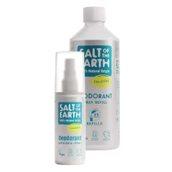 Salt Of The Earth Unscented Deodorant Spray With Refill