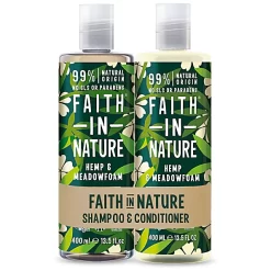 Faith In Nature Hemp & Meadowfoam Banded Shampoo & Conditioner