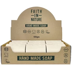 Faith In Nature Box Of 18 Unwrapped Natural Hand Made Tea Tree Soaps